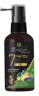รูปภาพของ ไบโอเวช  แฮร์โทนิค Biovech 7Herbs Hair Tonic 100ml. สูตรสมุนไพร 7ชนิด บำรุงเส้นผม ลดผมขาดหลุดร่วง